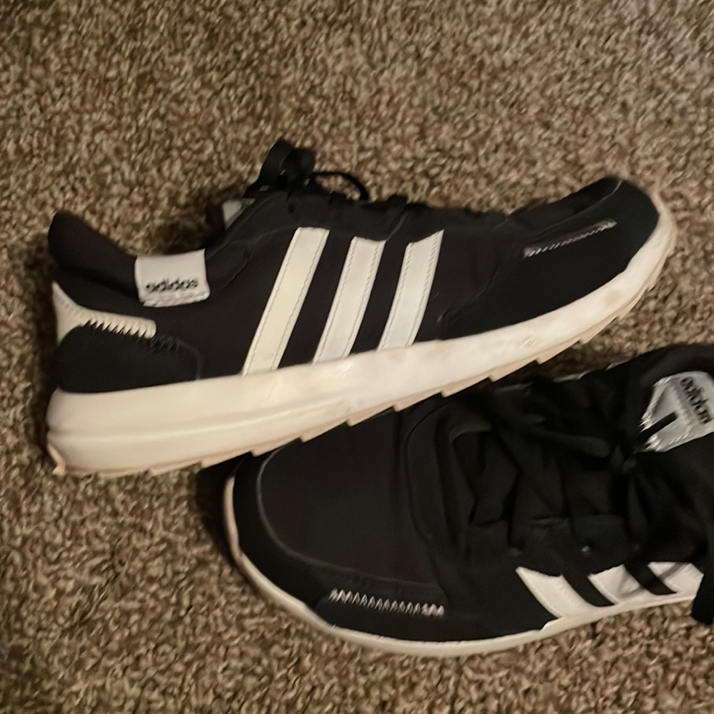 Adidas Tennis Shoes, Size 8, Black